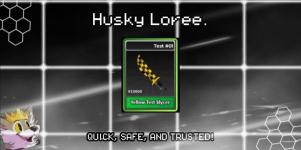 Yellow Test Slycer (KNIFE STK ROBLOX)