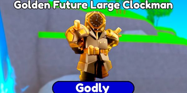 Golden future large clockman