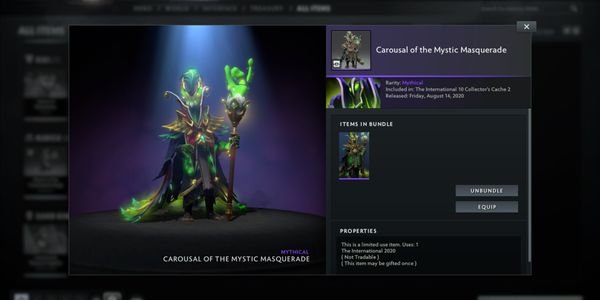 Carousal of the Mystic Masquerade (Bundle Rubick Collector's Cache TI 10)