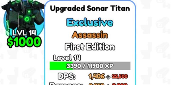 Beli Others Upgraded Sonar Titan Skibidi Tower Defense Roblox ...