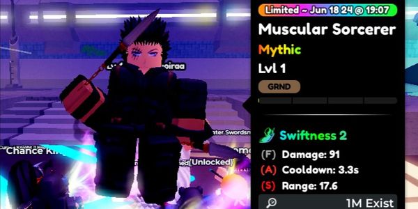 Muscular Sorcerer Stats Random - Anime Defenders RBL