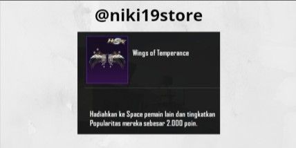 Popularity wings of temperance + 2000