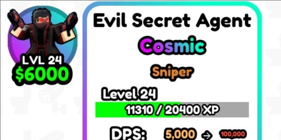 evil secret agent Trait Sniper