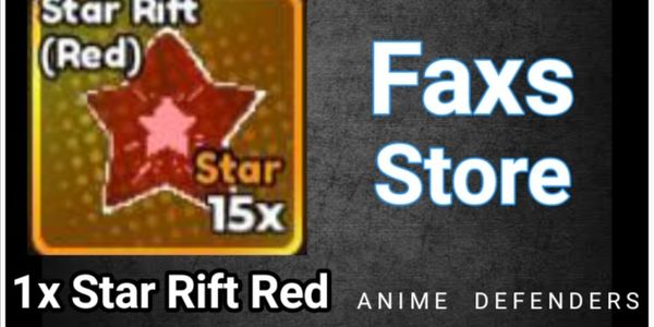 Beli Item 1x Star Rift Red - Anime Defenders Anime Defenders Roblox ...