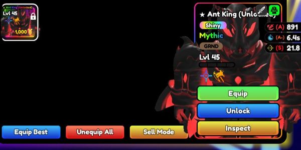 Ant King (Unlocked) | Anime Defenders