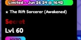 The Rift Sorcerer ( Aweekend) Evo - Anime Defender