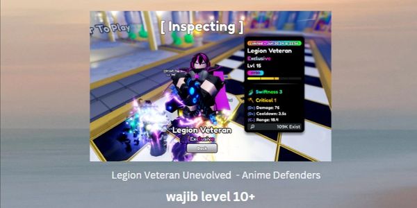 Legion Veteran Unevolved  - Anime Defenders