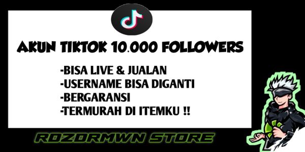 CHEAPEST TIKTOK ACCOUNT 10,000 FOLLOWERS