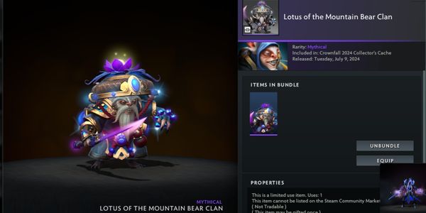 Lotus Of The Mountain Bear Clan (Meepo Set) Collector Cache 2024 Crownfall