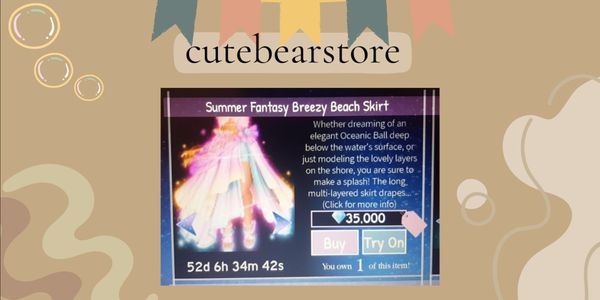 Summer Fantasy Breezy Beach Skirt | Royale High Items