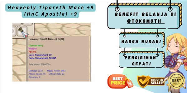 Heavenly Tipareth Mace +9 (HnC Apostle) +9