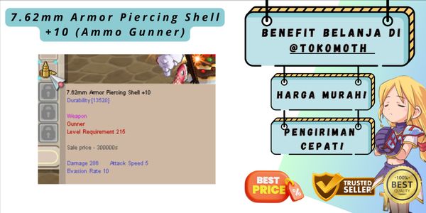 7.62mm Armor Piercing Shell +10 (Ammo Gunner)
