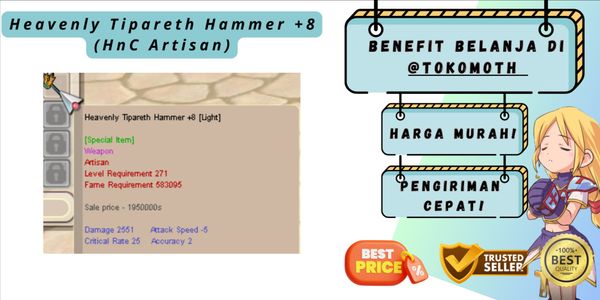 Heavenly Tipareth Hammer +8 (HnC Artisan)