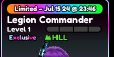 Legion Commander Unevo - Anime Defenders RBL