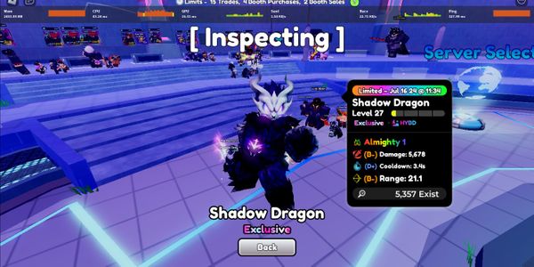 Almighty Shadow Dragon (stats random)
