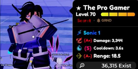 Sung Jin Woo (SJW)/ The Pro Gamer evo Sonic [A+/S/A-]