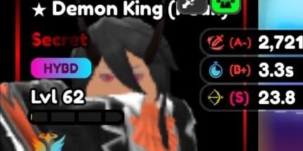 Demon King Evo Requiem lvl 62 GOOD STATS