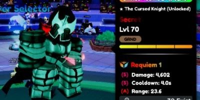 The Cursed Knight (Unlocked) | Igris Evo | Requiem And God Stats | Anime Defenders
