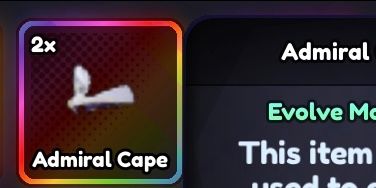 Admiral Cape Evo Item Anime Last Stand