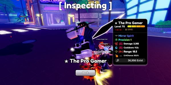 The Pro Gamer Precision Evo (S/S/B+) | Anime Defenders