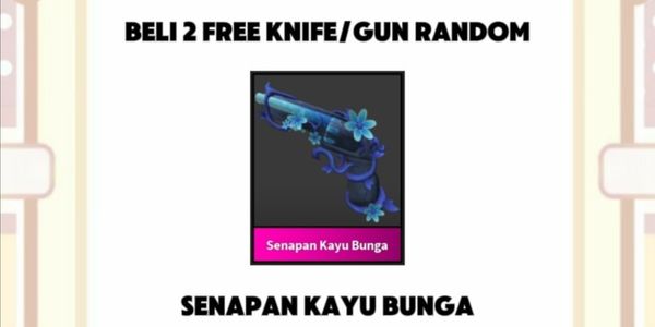 senapan kayu bunga