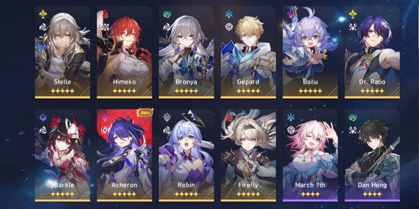 Asia | 4 Limit End Game Acheron sign/Firefly/Sparkle/Robin/Bronya/Ratio/bailu/Gepard