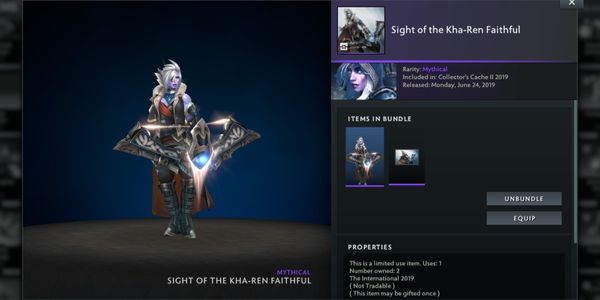 Beli Item Gift Sight of the Kha-Ren Faithful (Drow Ranger Set) Dota 2 ...