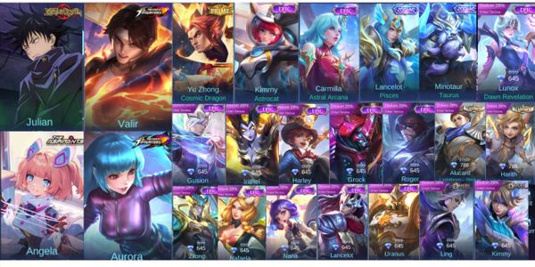 cheap mobile legend account