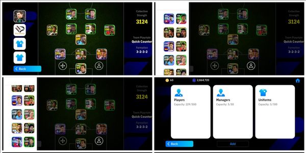 EFootball [Android/IOS] खिलाड़ी 229, 3124 ताकत, Xabi ON | Madrid | Mbappe PSG, Neymar Santos, Bellingham EF18
