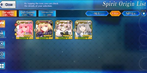 [NA] Starter Arcueid NP4 Koyanskaya Oberon Castoria