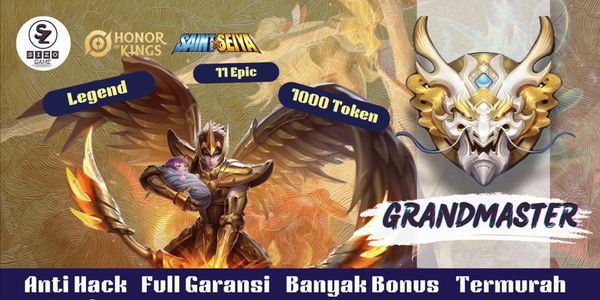 Akun Grandmaster Saint Seiya Hou Yi (Milih 1 Legend || 11x Epic || 1000 Token || 65 Hero || 50 Skin)