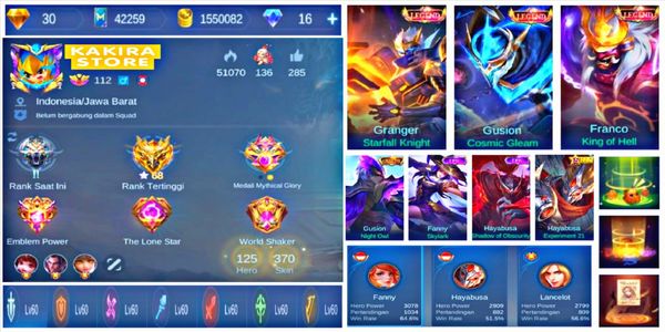 [ML ACCOUNT] CHEAP SULTAN LEGEND GG ACCOUNT #1 - MOBILE LEGENDS