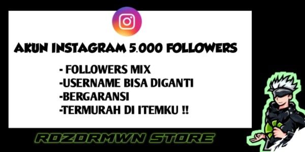 ACCOUNT 5000 FOLLOWERS MIX