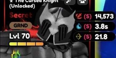 The Cursed Knight ALMIGHTY (Unlocked) GOD STATS