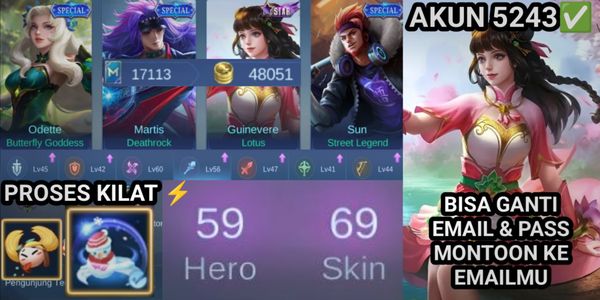 Mobile Legend GG account best price #5243