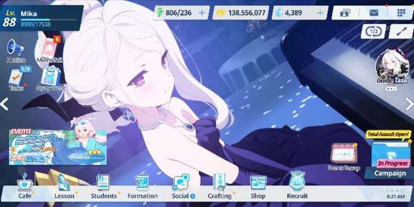 akun blue archive end game 14 limit