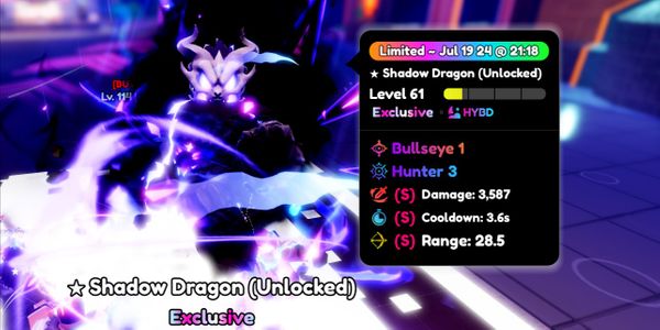 Shadow Dragon (Unlocked) - Anime Defenders