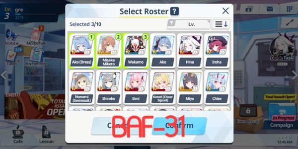 [BAF-31] B3x11 3 Limited Mikoto Ako Dress Wakamo - Ako Hina Iroha Nonomi Swimsuit Shiroko Eimi Kotori Miyu