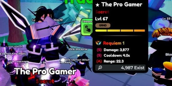 Secret The Pro Gamer (SJW) Godly Stat (Requiem)