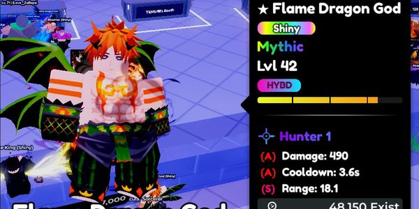 SHINY EVO FLAME DRAGON - Anime Defenders