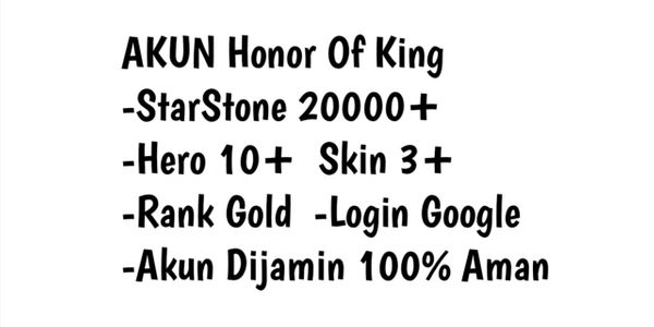 HOKOR OF KING RANK GOLD ACCOUNT IS CHEAP & SAFE