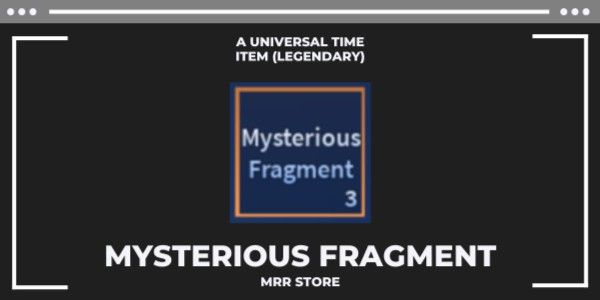 Mysterious fragment. Mysterious fragment