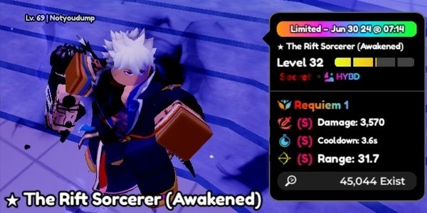 The Rift Sorcerer "Gojo" (Requiem) Perfect Stats