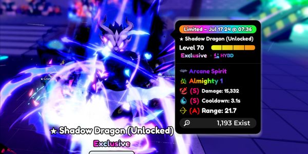Shadow Dragon Evo - GOOD STATS [Almighty 1] - Anime Defenders