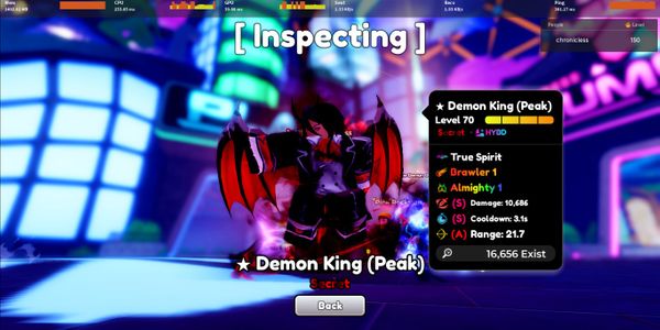 Demon King (Peak) Almighty + Brawler 1