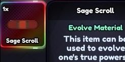Sage Scroll Evo Item Anime Last Stand