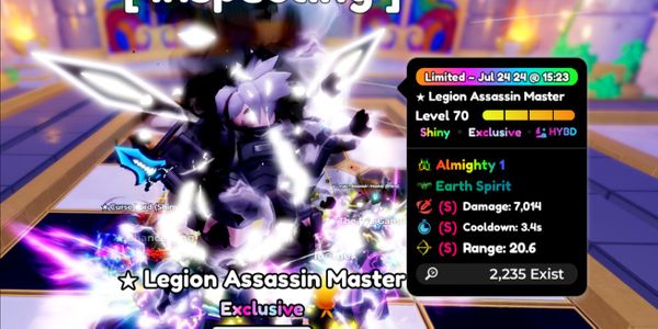 ALMIGHTY SHINY Legion Assassin with S/S/S stats