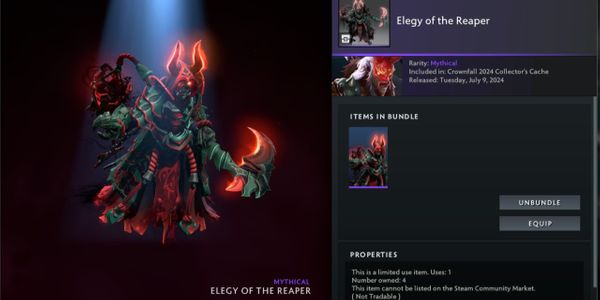 Elegy of the Reaper (Grimstroke Set) Collector Cache 2024 Crownfall