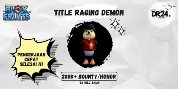 Title Raging Demon (WAJIB BACA DESKRIPSI)