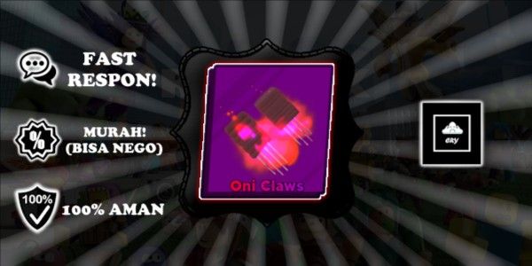 Oni Claws | LIMITED | Blade Ball